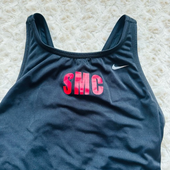 NIKE Black womens competition training swimsuit bathing suit 32 sz 6 - Picture 2 of 7